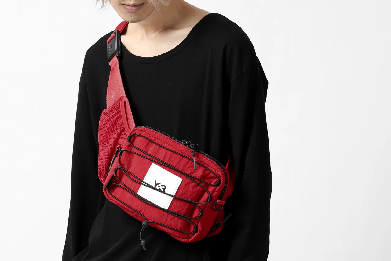 Y-3 Yohji Yamamoto 3WAY SLING BAG / CORDURA® NYLON (SCARLET) - Image 29