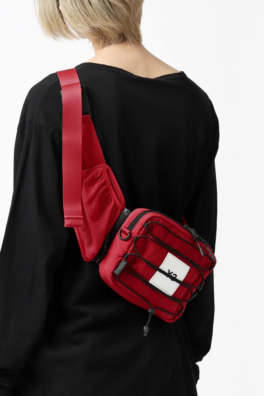 Y-3 Yohji Yamamoto 3WAY SLING BAG / CORDURA® NYLON (SCARLET) - Image 3