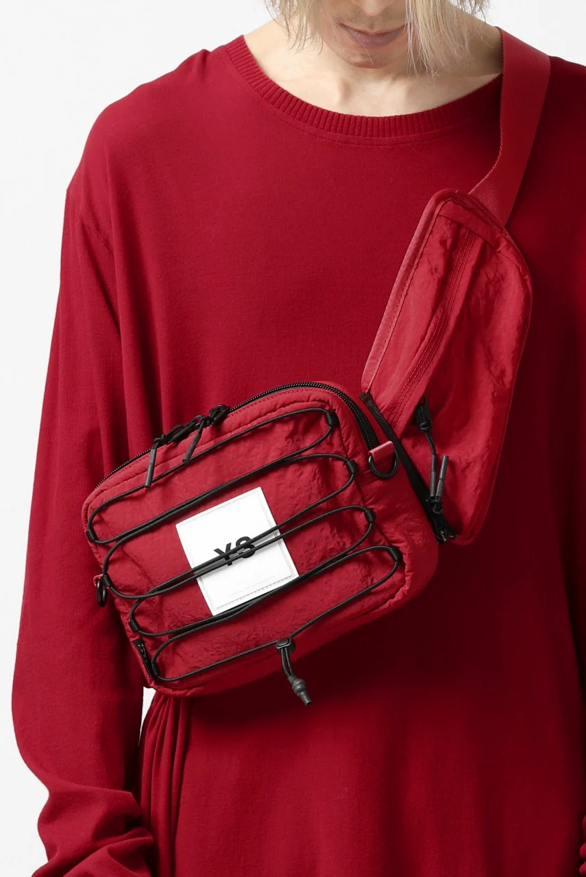 Y-3 Yohji Yamamoto 3WAY SLING BAG / CORDURA® NYLON (SCARLET) - Image 4