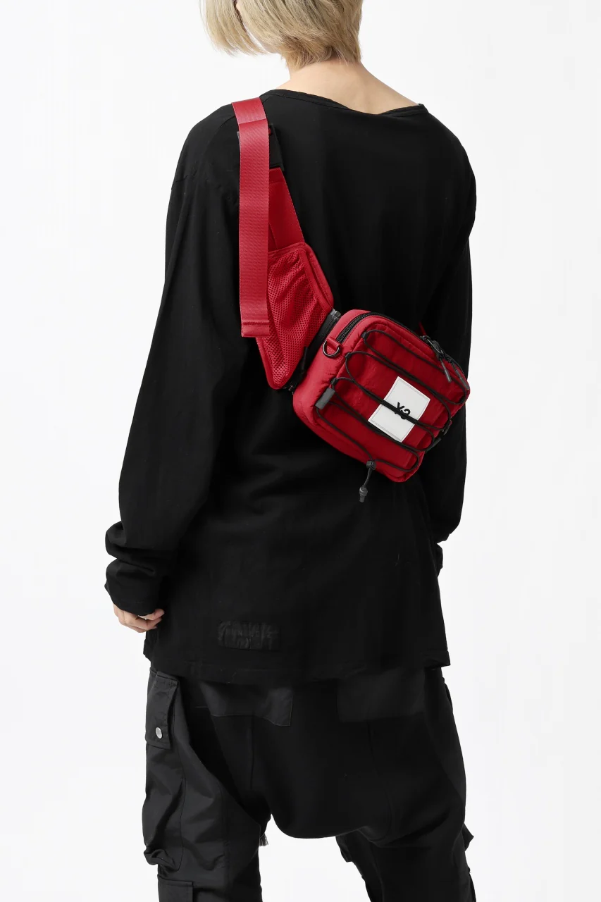 Y-3 Yohji Yamamoto 3WAY SLING BAG / CORDURA® NYLON (SCARLET) - Image 5