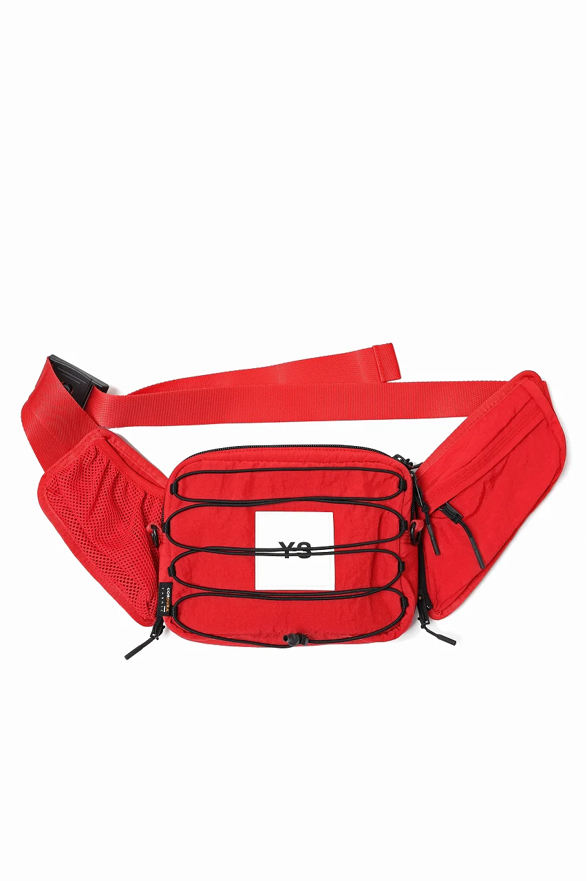 Y-3 Yohji Yamamoto 3WAY SLING BAG / CORDURA® NYLON (SCARLET) - Image 8