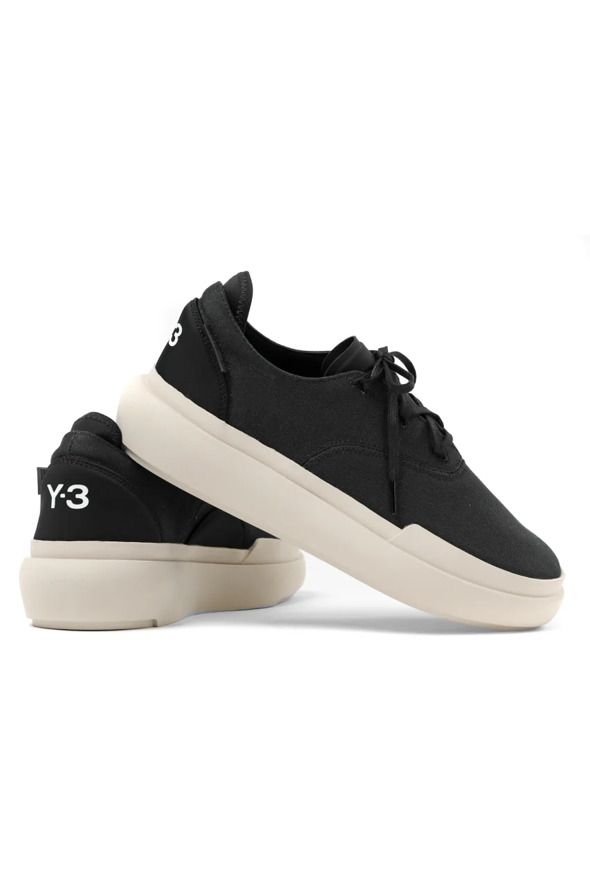 Y-3 Yohji Yamamoto AJATU COURT FORMAL SNEAKERS (BLACK/BLACK/CLEARBROWN) - Image 11