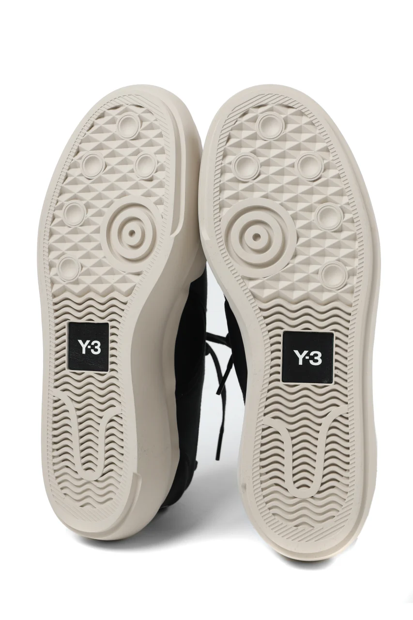 Y-3 Yohji Yamamoto AJATU COURT FORMAL SNEAKERS (BLACK/BLACK/CLEARBROWN) - Image 13