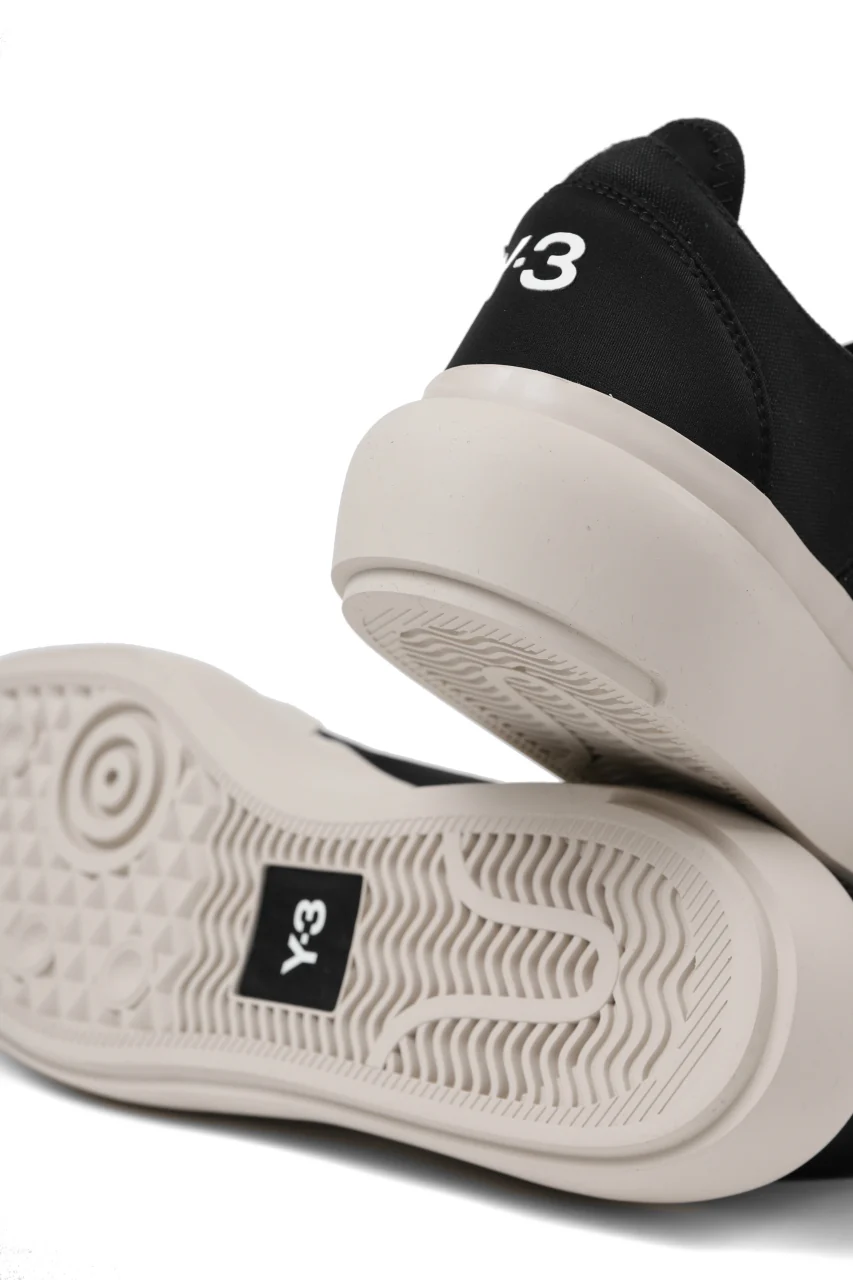 Y-3 Yohji Yamamoto AJATU COURT FORMAL SNEAKERS (BLACK/BLACK/CLEARBROWN) - Image 23