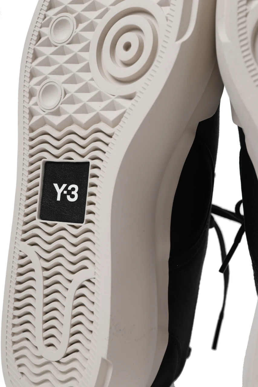Y-3 Yohji Yamamoto AJATU COURT FORMAL SNEAKERS (BLACK/BLACK/CLEARBROWN) - Image 24