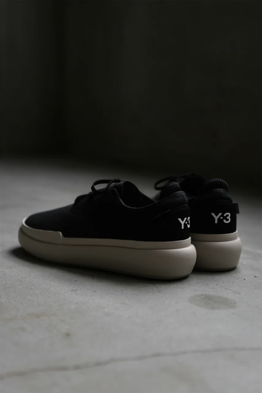 Y-3 Yohji Yamamoto AJATU COURT FORMAL SNEAKERS (BLACK/BLACK/CLEARBROWN) - Image 32