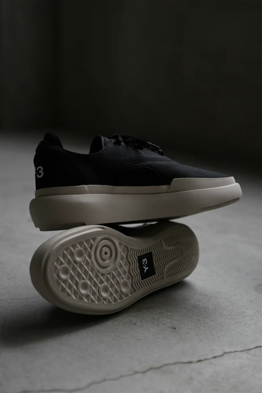 Y-3 Yohji Yamamoto AJATU COURT FORMAL SNEAKERS (BLACK/BLACK/CLEARBROWN) - Image 34