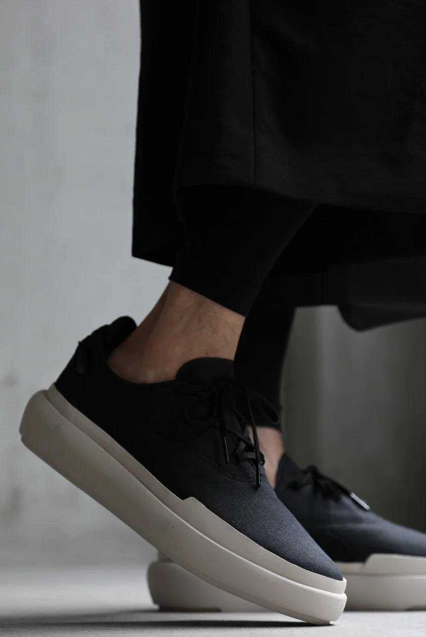 Y-3 Yohji Yamamoto AJATU COURT FORMAL SNEAKERS (BLACK/BLACK/CLEARBROWN) - Image 48