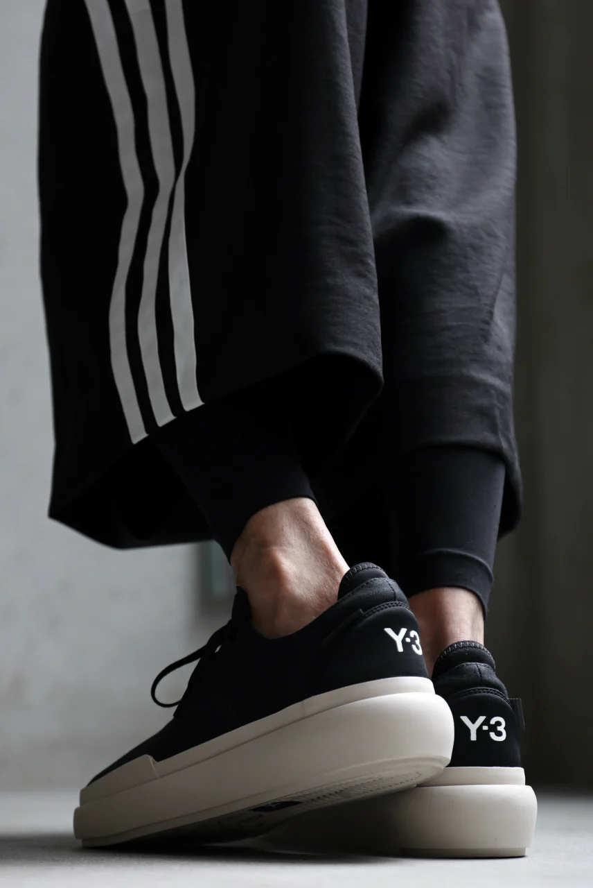 Y-3 Yohji Yamamoto AJATU COURT FORMAL SNEAKERS (BLACK/BLACK/CLEARBROWN) - Image 49