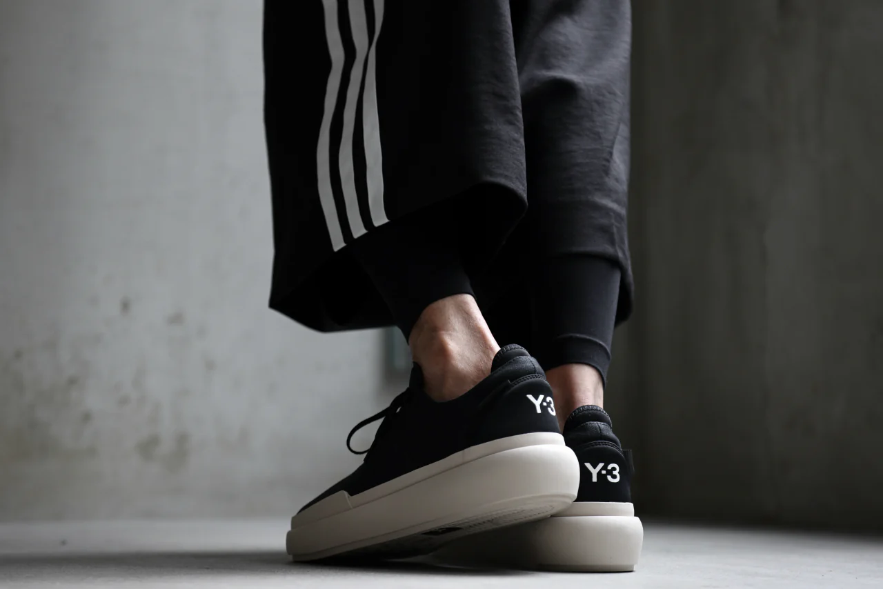 Y-3 Yohji Yamamoto AJATU COURT FORMAL SNEAKERS (BLACK/BLACK/CLEARBROWN) - Image 62