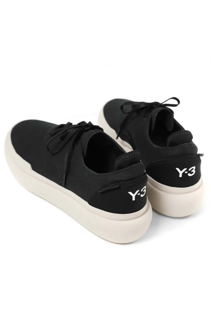 Y-3 Yohji Yamamoto AJATU COURT FORMAL SNEAKERS (BLACK/BLACK/CLEARBROWN) - Image 7