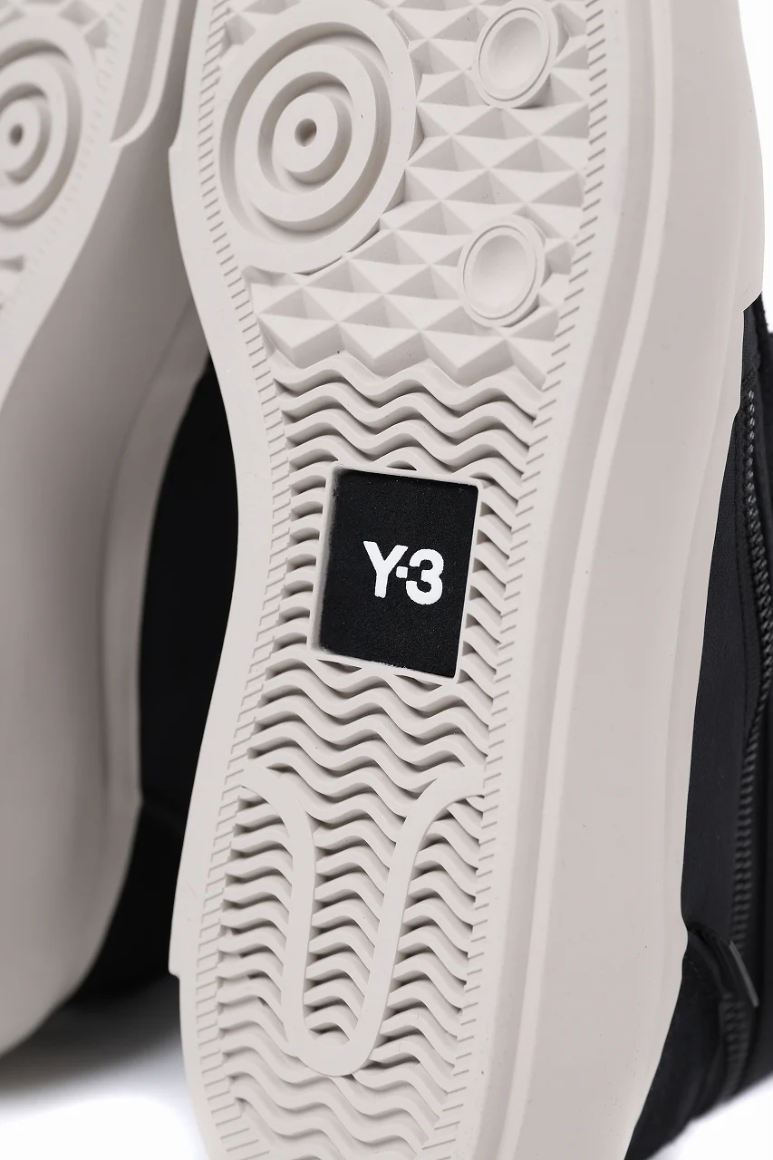 Y-3 Yohji Yamamoto AJATU COURT HIGH SNEAKERS (BLACK/BLACK/COREWHITE) - Image 30