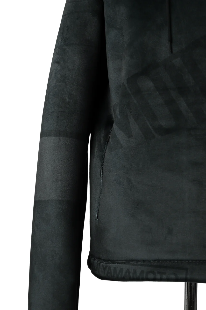 Y-3 Yohji Yamamoto ALL OVER PRINT HOODIE PARKA / VELVET SPACER ZINE (BLACK) - Image 10
