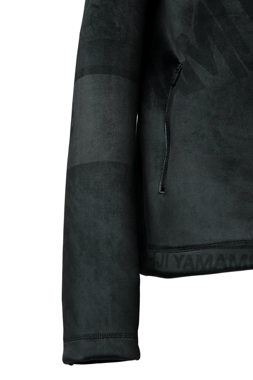 Y-3 Yohji Yamamoto ALL OVER PRINT HOODIE PARKA / VELVET SPACER ZINE (BLACK) - Image 11