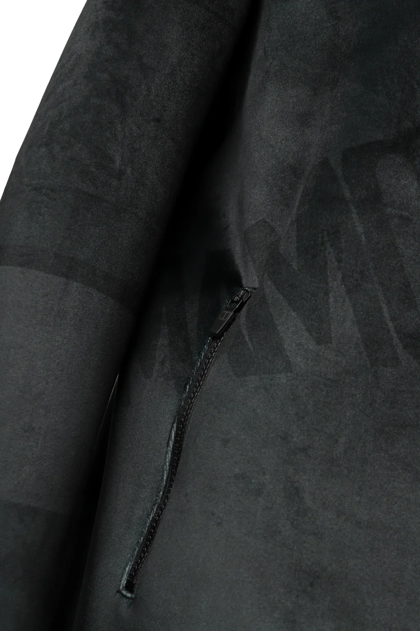 Y-3 Yohji Yamamoto ALL OVER PRINT HOODIE PARKA / VELVET SPACER ZINE (BLACK) - Image 12