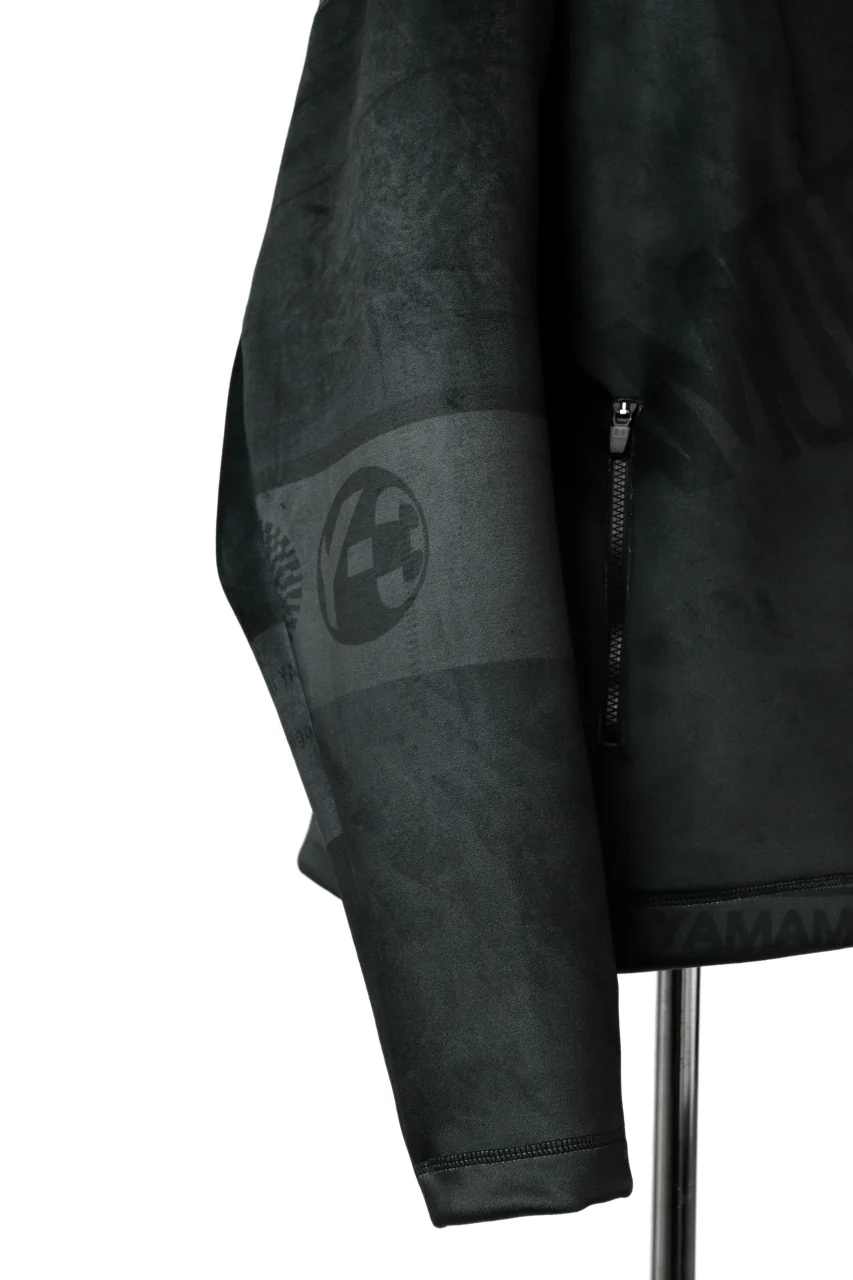 Y-3 Yohji Yamamoto ALL OVER PRINT HOODIE PARKA / VELVET SPACER ZINE (BLACK) - Image 13