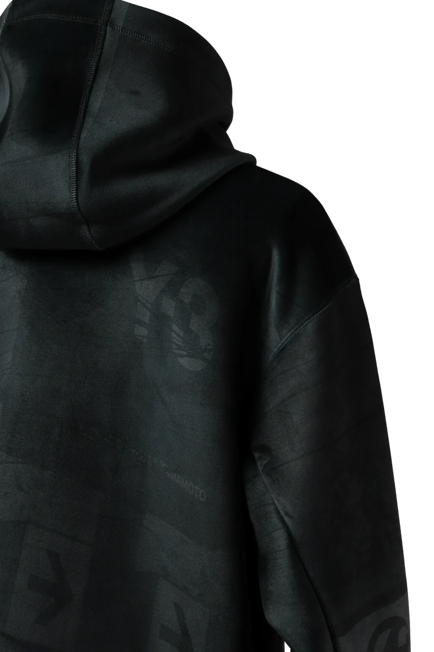 Y-3 Yohji Yamamoto ALL OVER PRINT HOODIE PARKA / VELVET SPACER ZINE (BLACK) - Image 17