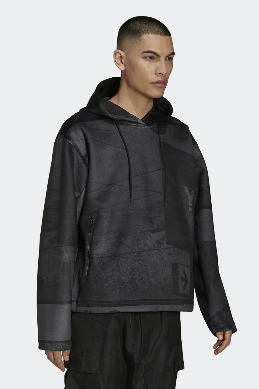 Y-3 Yohji Yamamoto ALL OVER PRINT HOODIE PARKA / VELVET SPACER ZINE (BLACK) - Image 22