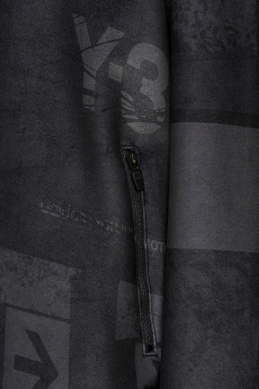 Y-3 Yohji Yamamoto ALL OVER PRINT HOODIE PARKA / VELVET SPACER ZINE (BLACK) - Image 25