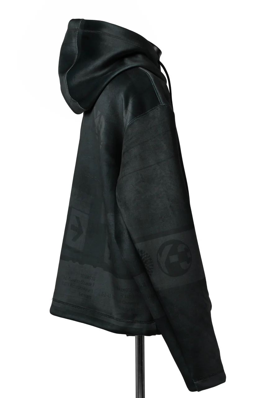 Y-3 Yohji Yamamoto ALL OVER PRINT HOODIE PARKA / VELVET SPACER ZINE (BLACK) - Image 5