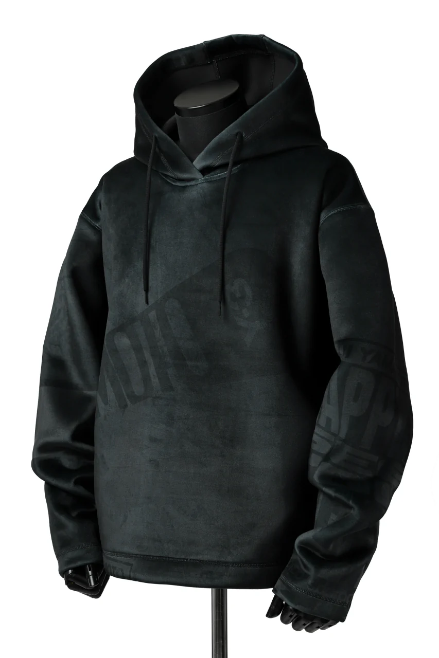 Y-3 Yohji Yamamoto ALL OVER PRINT HOODIE PARKA / VELVET SPACER ZINE (BLACK) - Image 7