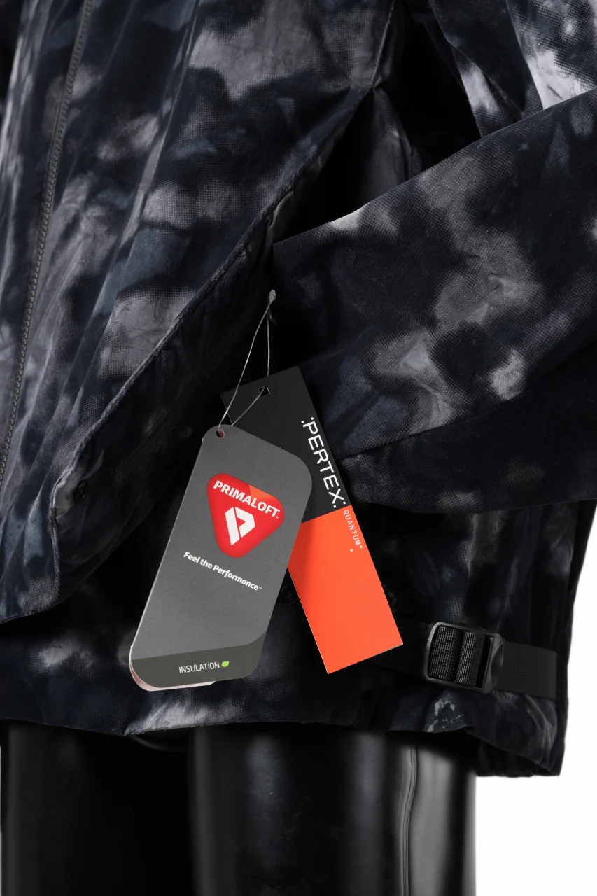 Y-3 Yohji Yamamoto AOP NYLON LINER JACKET / PERTEX QUANTUM & PRIMALOFT® (BLACK) - Image 13