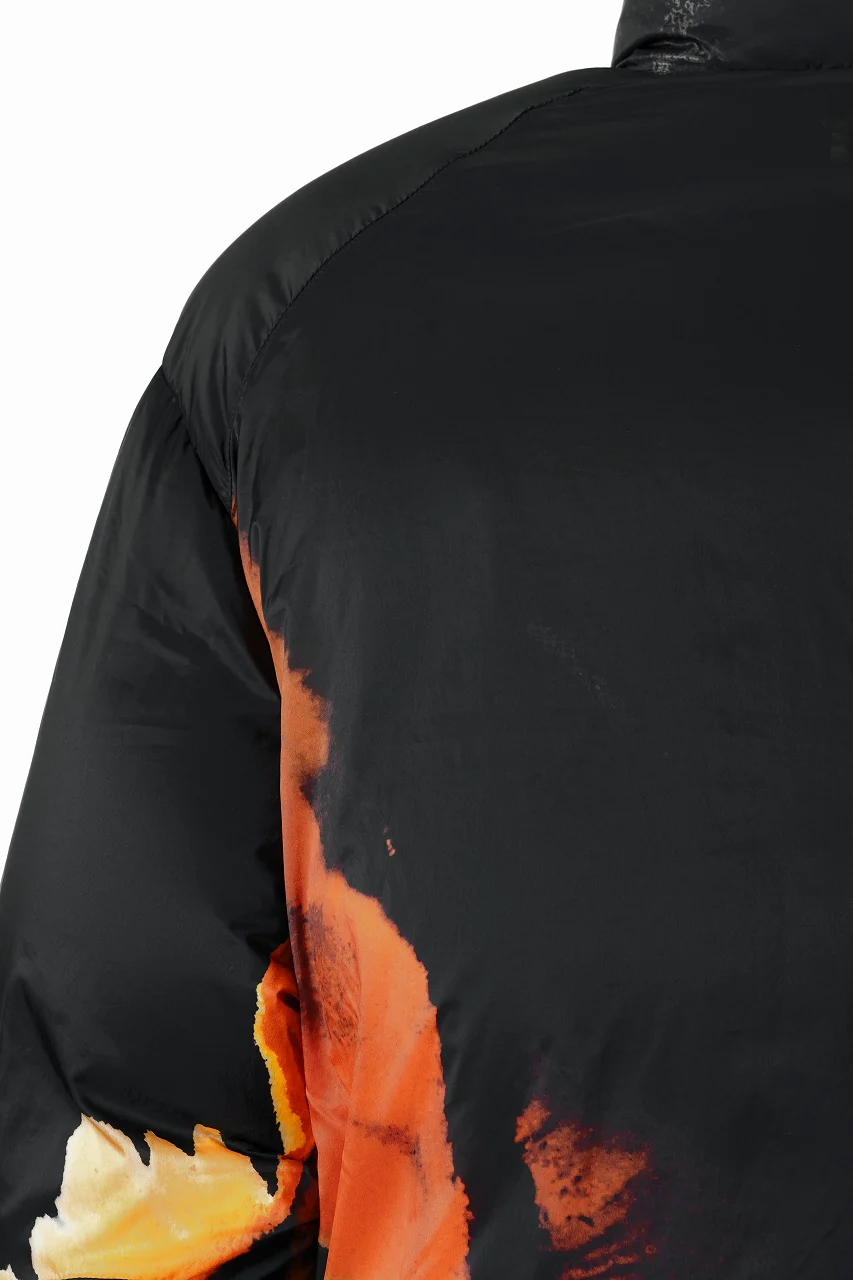 Y-3 Yohji Yamamoto AOP PUFFER DOWN JACKET (BLACK + MULTI) - Image 7