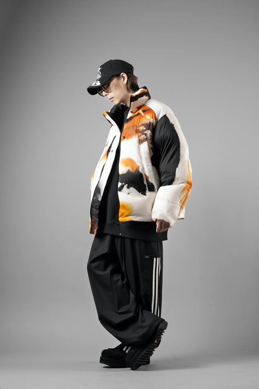 Y-3 Yohji Yamamoto AOP PUFFER DOWN JACKET (WHITE + MULTI) - Image 17