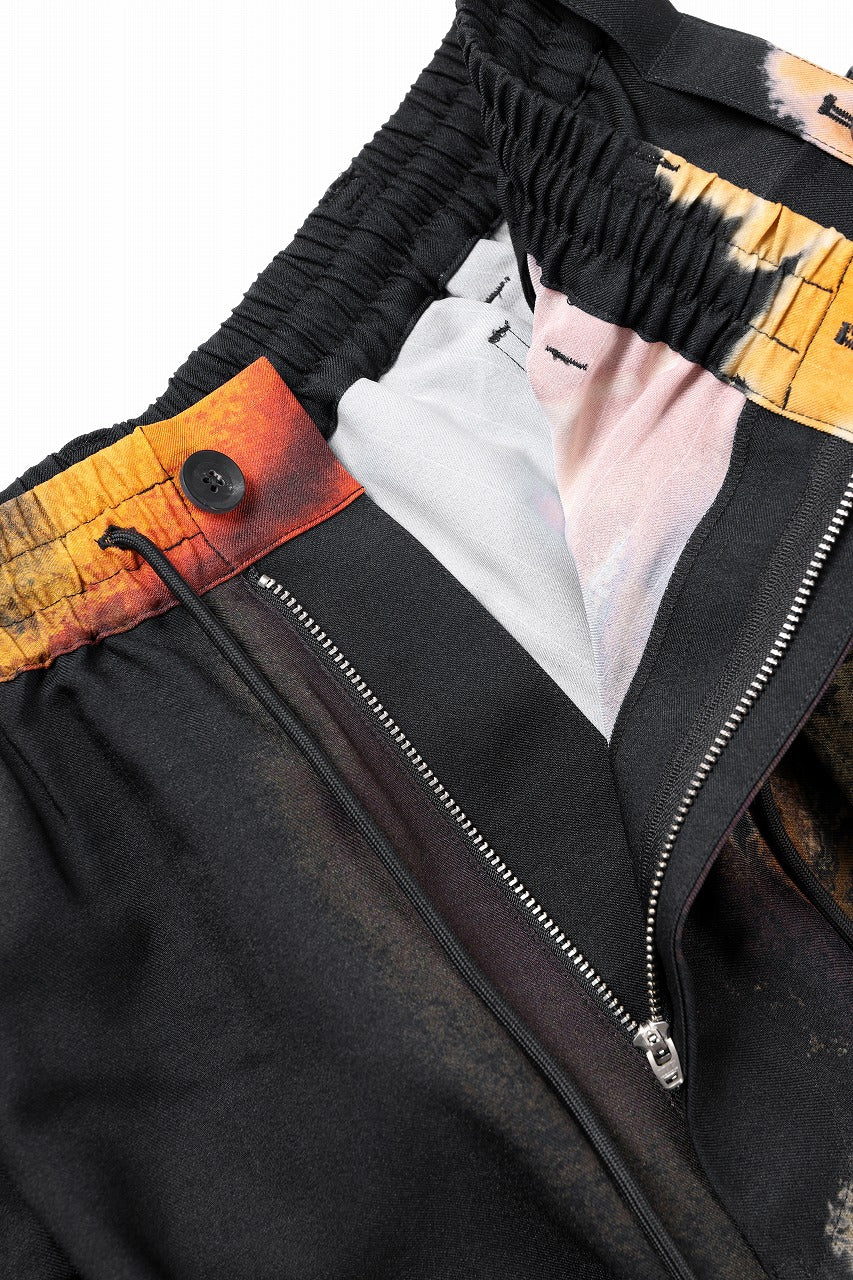 Y-3 Yohji Yamamoto AOP SPORT UNIFORM CARGO PANTS (BLACK + MULTI) - Image 10