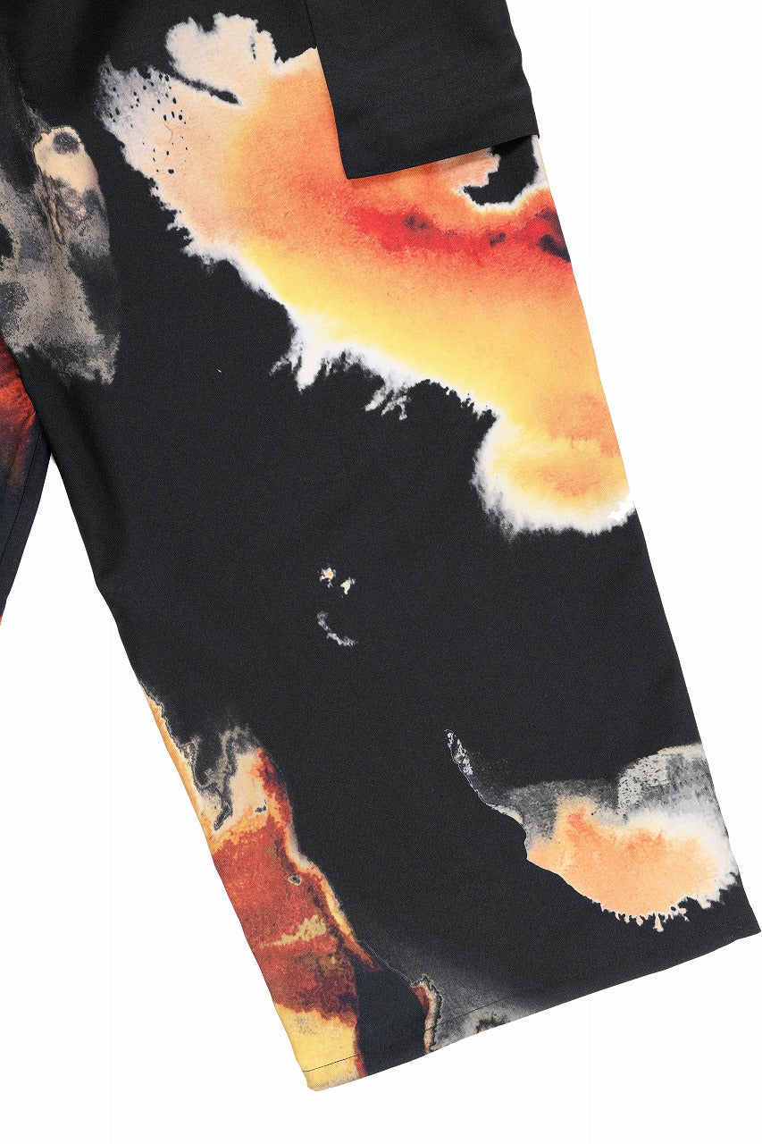 Y-3 Yohji Yamamoto AOP SPORT UNIFORM CARGO PANTS (BLACK + MULTI) - Image 14