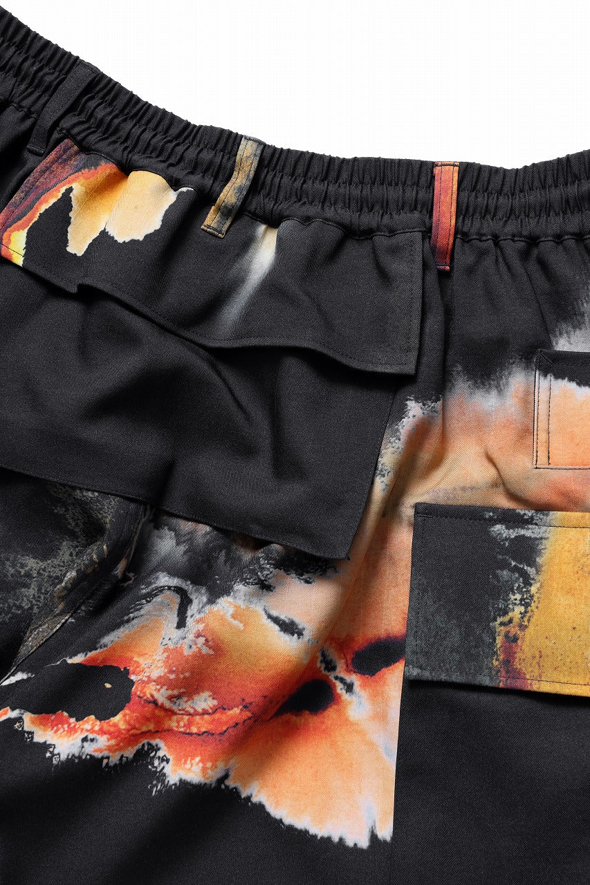 Y-3 Yohji Yamamoto AOP SPORT UNIFORM CARGO PANTS (BLACK + MULTI) - Image 15