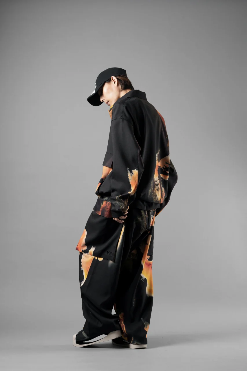 Y-3 Yohji Yamamoto AOP SPORT UNIFORM CARGO PANTS (BLACK + MULTI) - Image 21