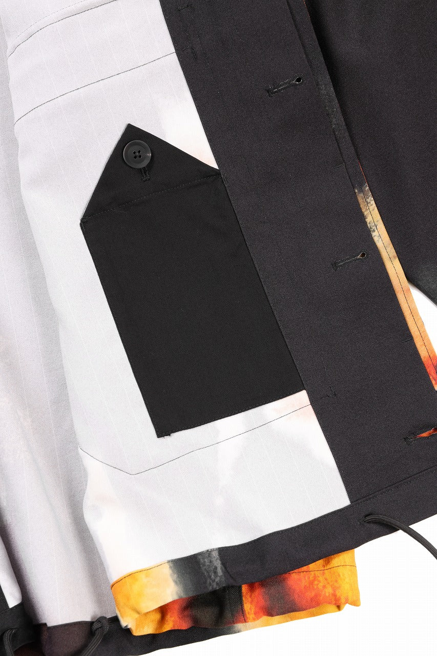 Y-3 Yohji Yamamoto AOP SPORT UNIFORM COACH JACKET (BLACK + MULTI) - Image 11
