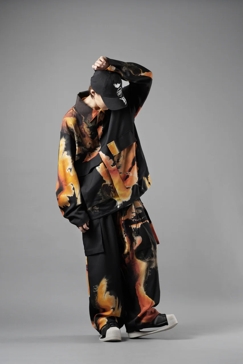 Y-3 Yohji Yamamoto AOP SPORT UNIFORM COACH JACKET (BLACK + MULTI) - Image 19