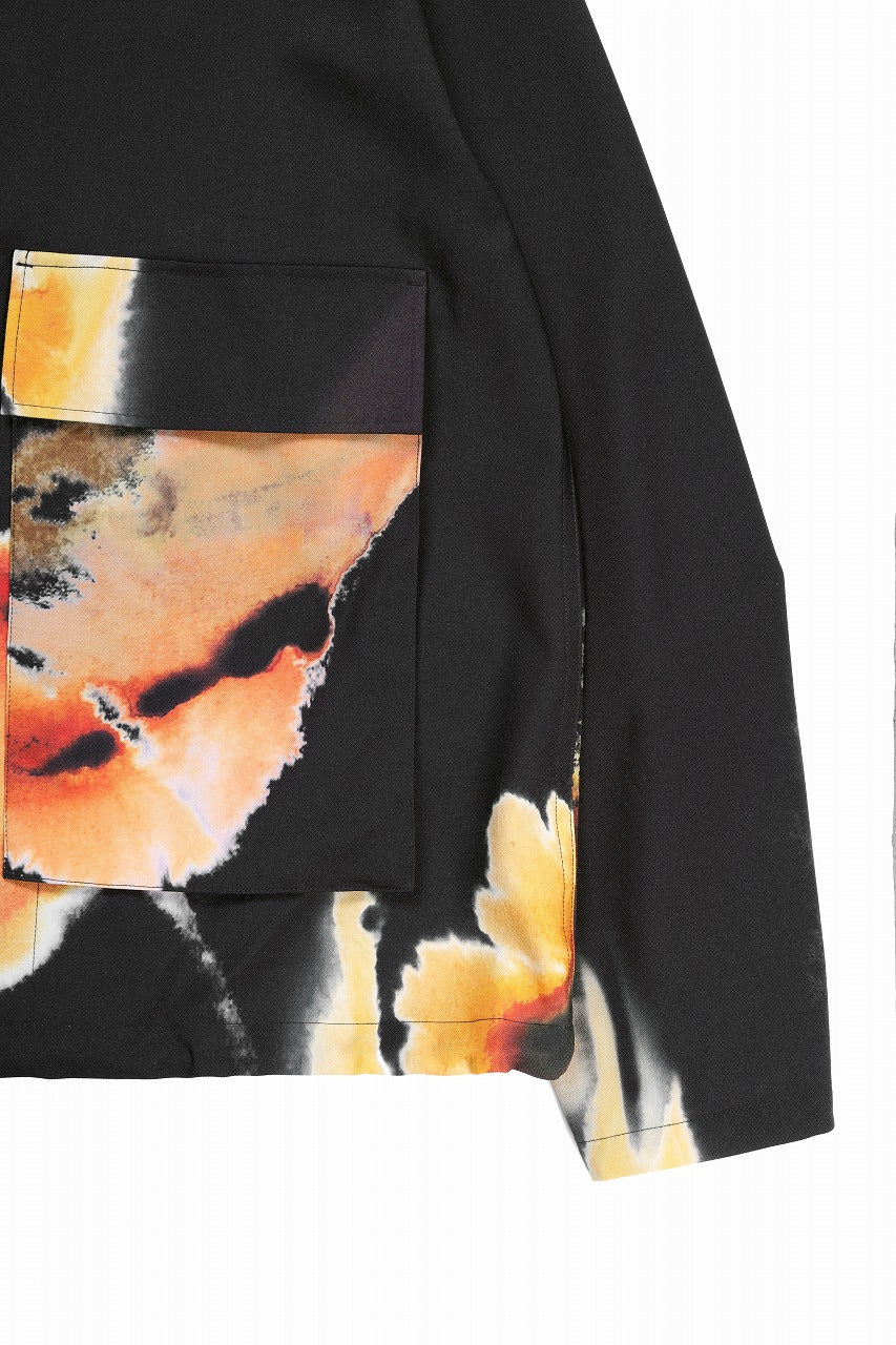 Y-3 Yohji Yamamoto AOP SPORT UNIFORM COACH JACKET (BLACK + MULTI) - Image 7