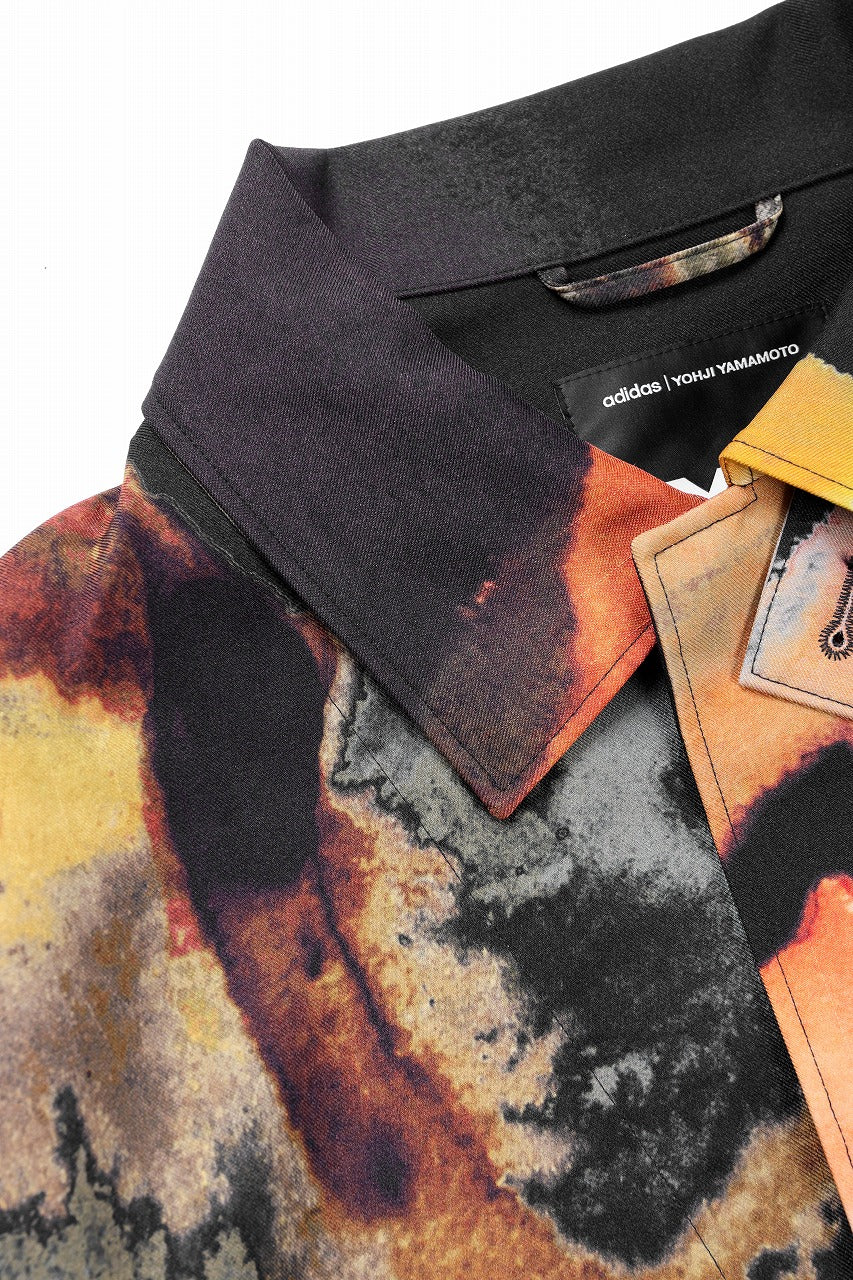 Y-3 Yohji Yamamoto AOP SPORT UNIFORM COACH JACKET (BLACK + MULTI) - Image 9