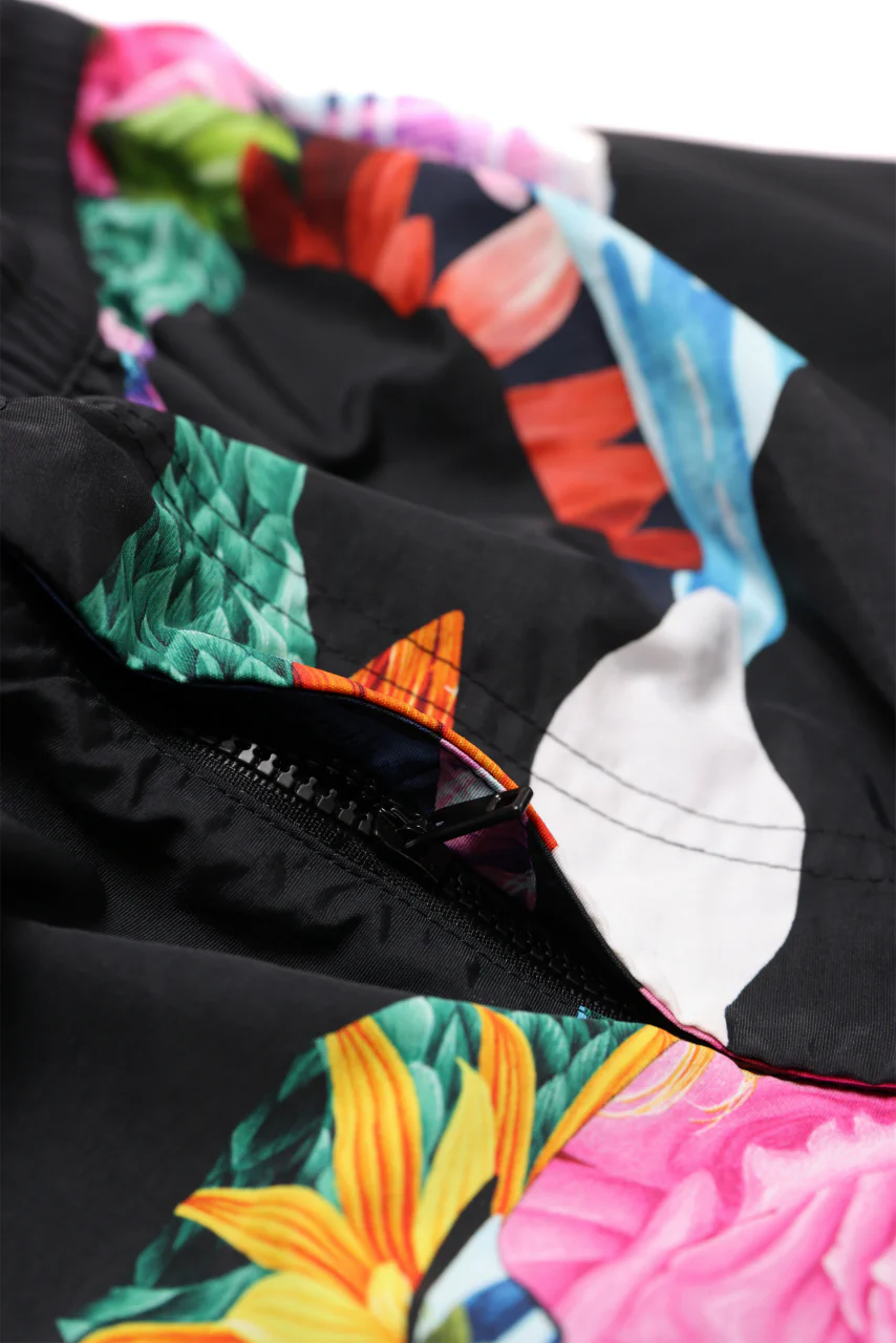 Y-3 Yohji Yamamoto AOP SWIM SHORTS (BLACK x PRINT) - Image 11