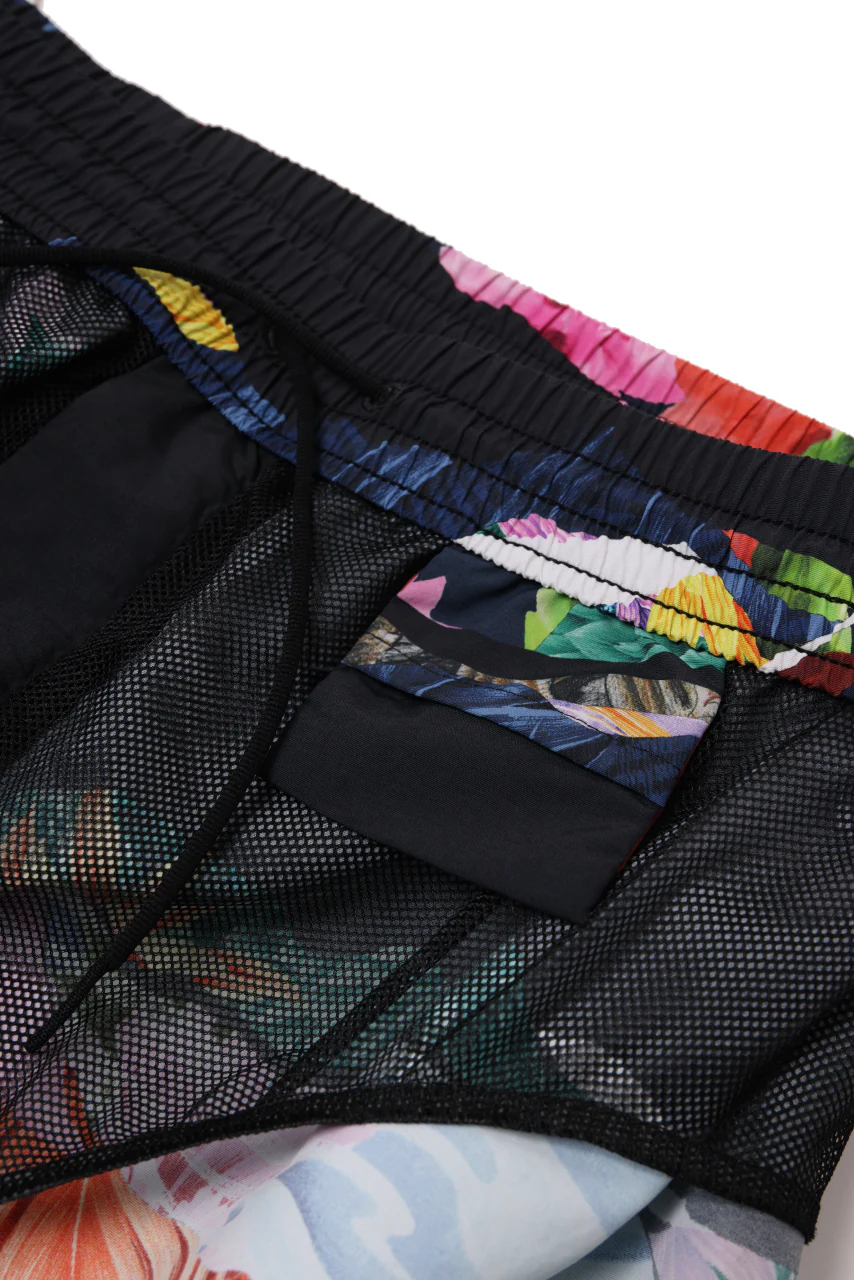 Y-3 Yohji Yamamoto AOP SWIM SHORTS (BLACK x PRINT) - Image 12
