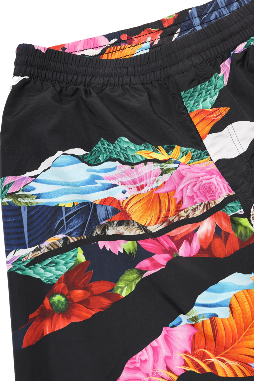 Y-3 Yohji Yamamoto AOP SWIM SHORTS (BLACK x PRINT) - Image 8