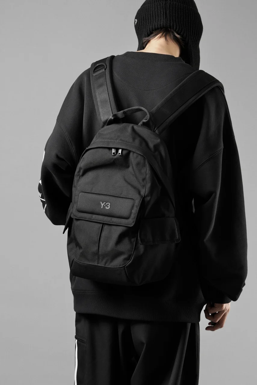 Y-3 Yohji Yamamoto BACK PACK SMALL (BLACK) - Image 15