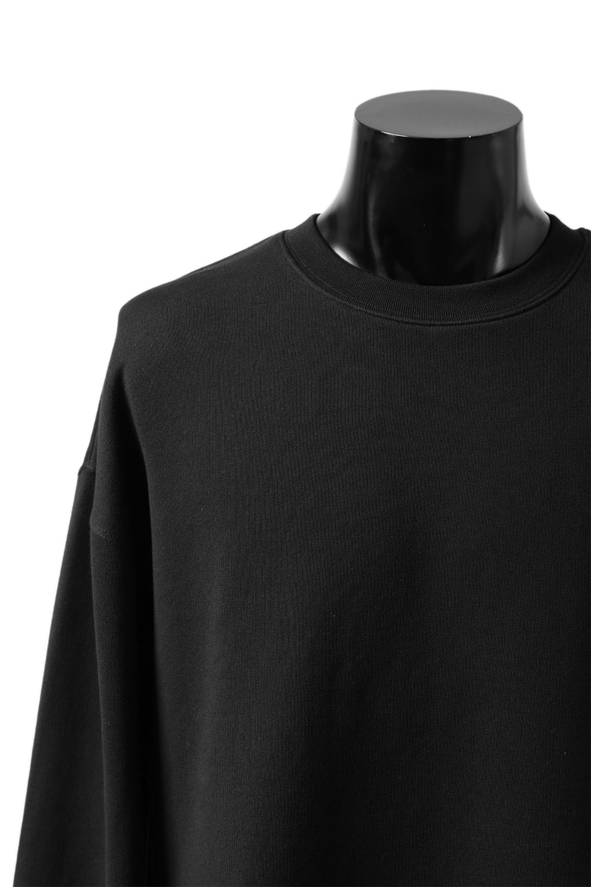 Y-3 Yohji Yamamoto BIG LOGO SWEAT TOP / FRENCH TERRY (BLACK) - Image 10