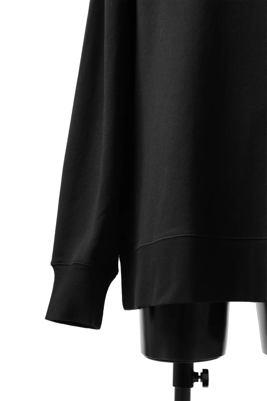 Y-3 Yohji Yamamoto BIG LOGO SWEAT TOP / FRENCH TERRY (BLACK) - Image 11