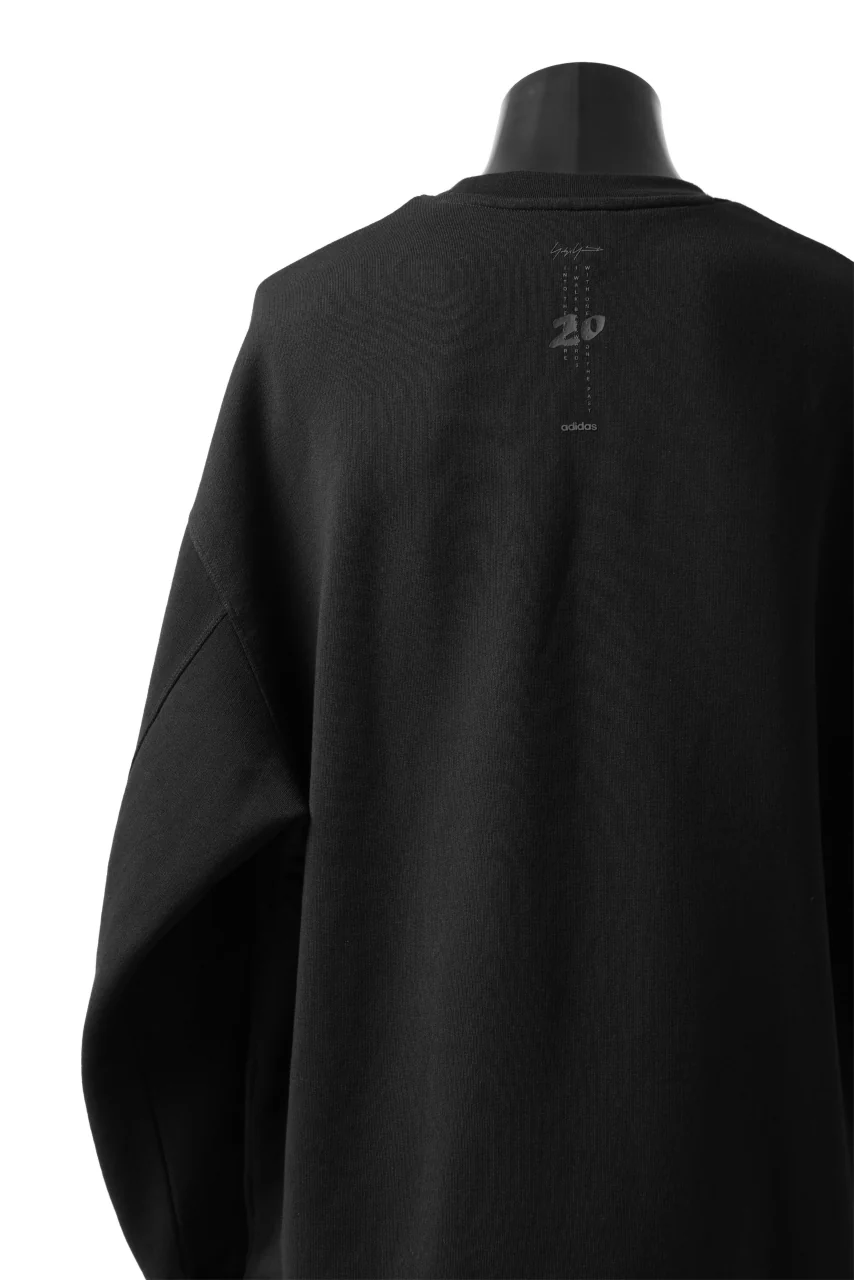 Y-3 Yohji Yamamoto BIG LOGO SWEAT TOP / FRENCH TERRY (BLACK) - Image 17