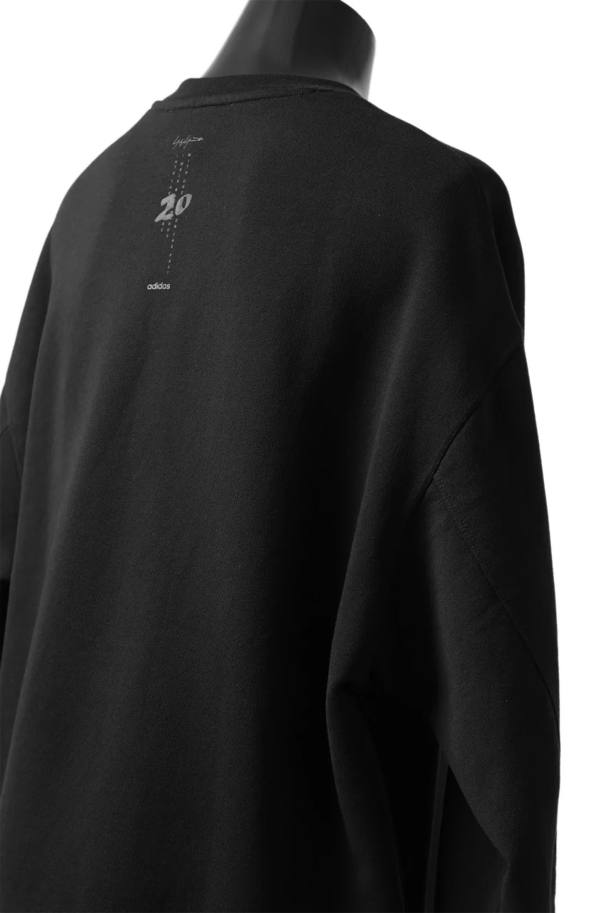 Y-3 Yohji Yamamoto BIG LOGO SWEAT TOP / FRENCH TERRY (BLACK) - Image 18