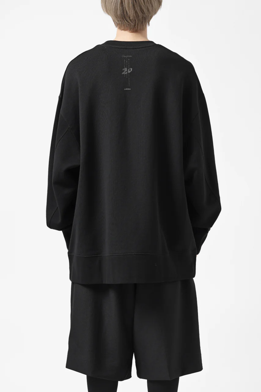 Y-3 Yohji Yamamoto BIG LOGO SWEAT TOP / FRENCH TERRY (BLACK) - Image 5