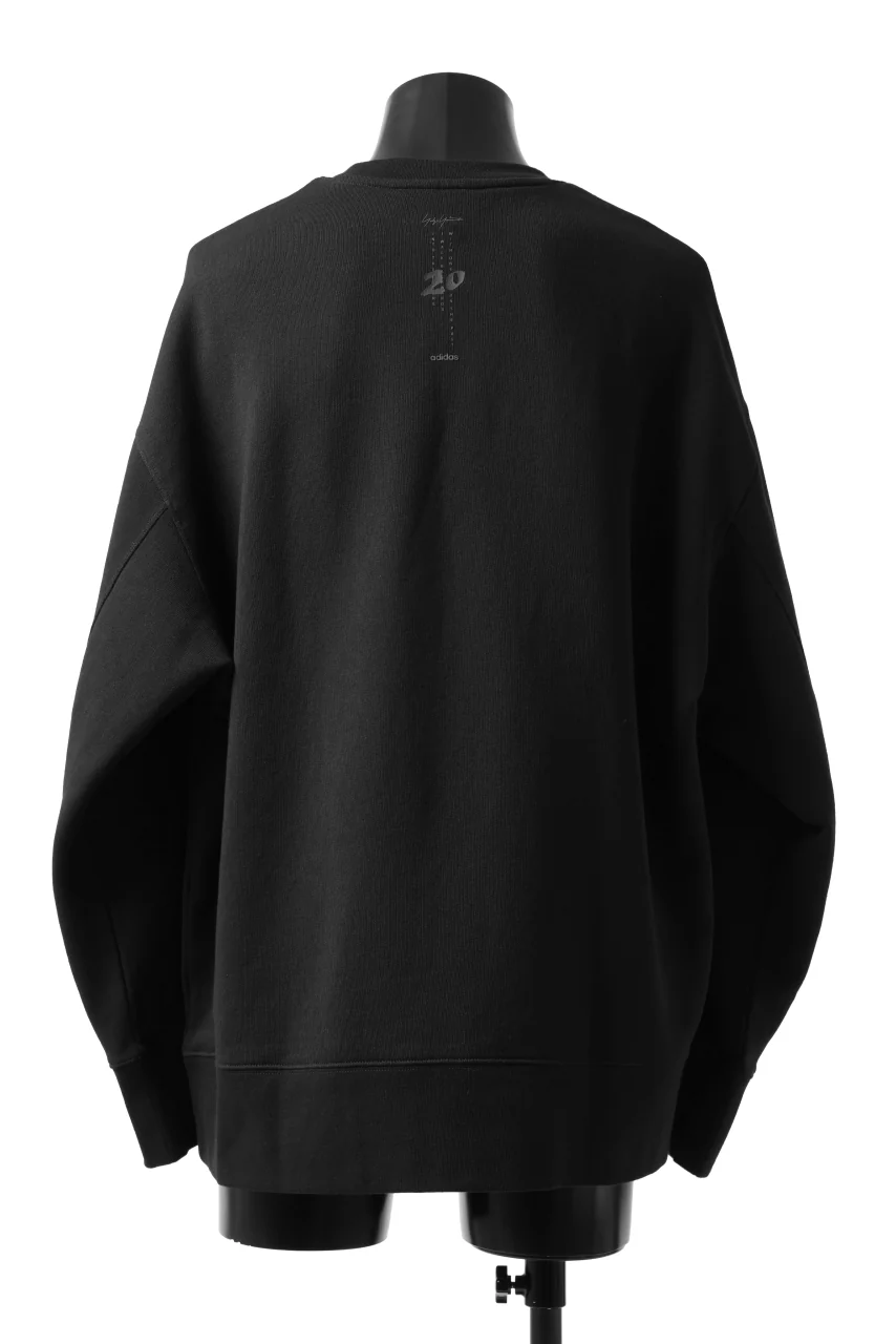 Y-3 Yohji Yamamoto BIG LOGO SWEAT TOP / FRENCH TERRY (BLACK) - Image 9