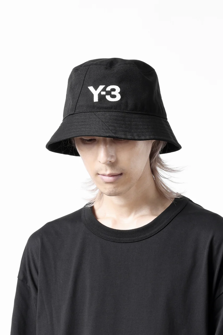 Y-3 Yohji Yamamoto BUCKET HAT (BLACK) - Image 10