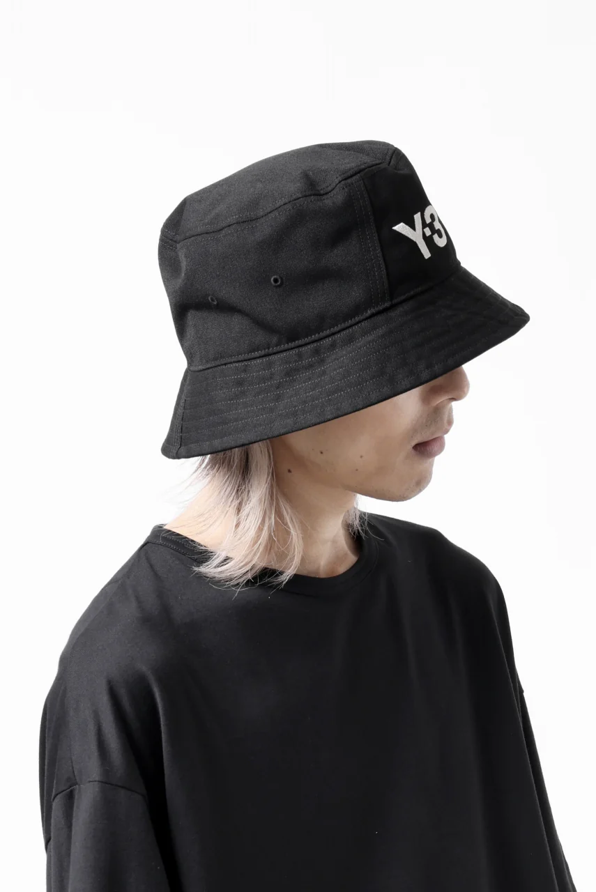 Y-3 Yohji Yamamoto BUCKET HAT (BLACK) - Image 12