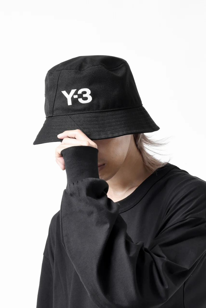 Y-3 Yohji Yamamoto BUCKET HAT (BLACK) - Image 13