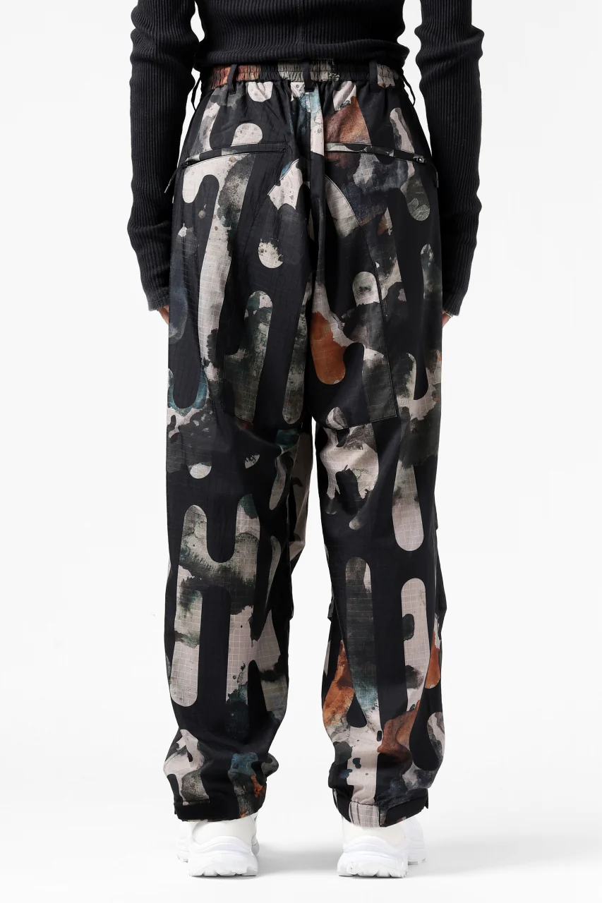 Y-3 Yohji Yamamoto CAMO ALL OVER PRINT PANTS / RIPSTOP (MULTI) - Image 6